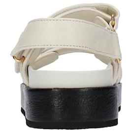 Tory Burch-Tory Burch Leather Sandals-White