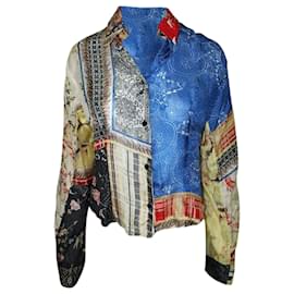 Just Cavalli-Roberto Cavalli Multicolor Silk Shirt-Multiple colors,Other