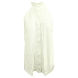 Autre Marque-Sleeveless White Shirt-White