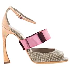 Dior-Defile Sandale mit Metallriemendetail-Andere