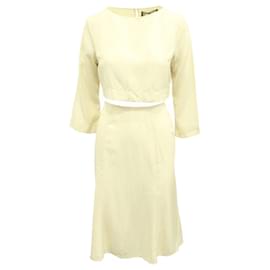 Reformation-Cream Blouse and Skirt Set-White,Cream