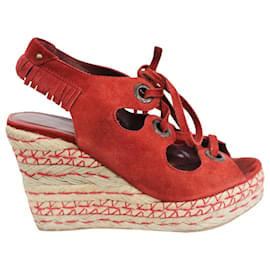 Sergio Rossi-Red Wedges-Red