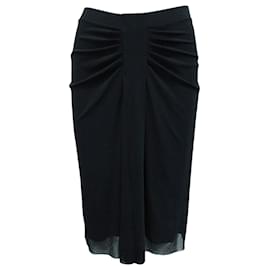 Autre Marque-Black Midi Skirt-Black