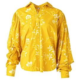 Autre Marque-Camisa Estampada-Amarelo