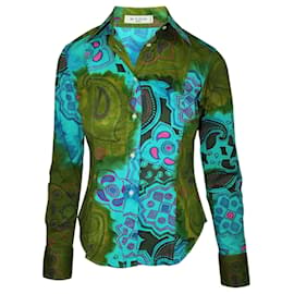 Etro-Camicia con stampa colorata-Multicolore,Altro