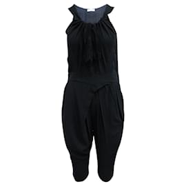 Nina Ricci-Black Jumpsuit with Buttons-Black