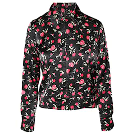 Reformation-Roses Print Silky Shirt with Collar-Other