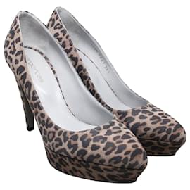 Sergio Rossi-Zapatos de plataforma con estampado de leopardo-Otro