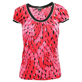 Autre Marque-Red Printed Top-Red