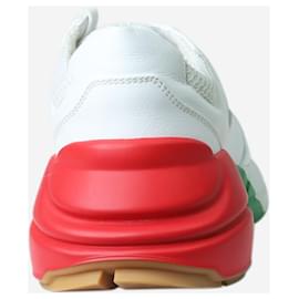 Gucci-Weiße Rhyton-Sneaker - Größe EU 38.5-Weiß