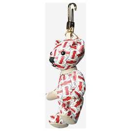 Burberry-Charm para bolso Teddy con monograma rojo-Roja