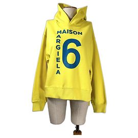 Sweatshirt Mm6 Maison Martin Margiela Jaune Bleu Bleu Jaune