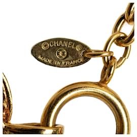 Chanel-Collar colgante Chanel Gold CC-Dorado