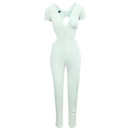 Reformation-Cream Jumpsuit with Bare Back-White,Cream