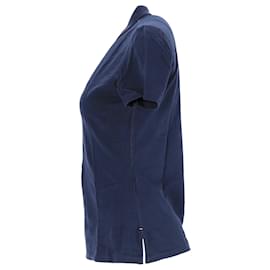 Tommy Hilfiger-Camisa polo feminina essencial de algodão orgânico Tommy Hilfiger em algodão azul marinho-Azul marinho