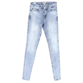 Tommy Hilfiger-Womens Nora Mid Rise Skinny Fit Jeans-Blue