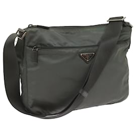 Prada-PRADA Shoulder Bag Nylon Green Auth 66375-Green