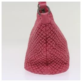 Autre Marque-BOTTEGAVENETA Bolsa de mão couro rosa Auth 66720-Rosa