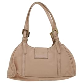 Fendi-FENDI Hand Bag Leather Pink Auth yk10711-Pink