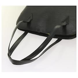 Louis Vuitton-LOUIS VUITTON Epi Lussac Shoulder Bag Black M52282 LV Auth 66188-Black