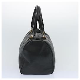 Valentino-VALENTINO Hand Bag Leather Black Auth bs12115-Black