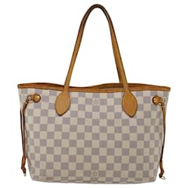 Louis Vuitton-LOUIS VUITTON Damier Azur Neverfull PM Tote Bag N41362 LV Auth ac2755-Other