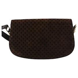 Gucci-GUCCI Shoulder Bag Suede Brown Auth ep3231-Brown