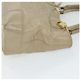 Loewe-LOEWE Hand Bag Leather Beige Auth hk1095-Beige