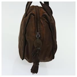 Prada-PRADA Hand Bag Nylon Brown Auth bs12121-Brown