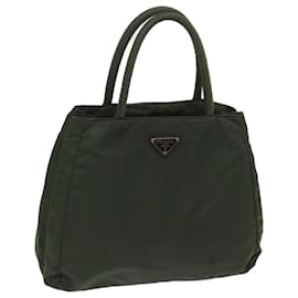 Prada-PRADA Hand Bag Nylon Green Auth bs12016-Green