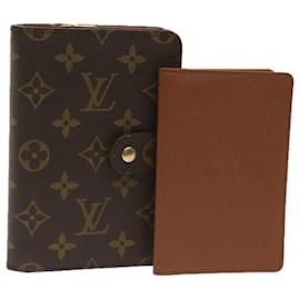 Louis Vuitton-LOUIS VUITTON Monogram Porto Papie Zip Wallet M61207 LV Auth hk1065-Monogram