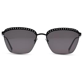 Alaïa-Óculos de sol pretos retangulares para mulheres Alaia AA0039S-00159-Preto