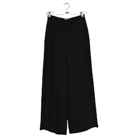 Hermès-Wide-leg silk pants-Black