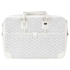 Goyard Leather briefcase White