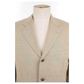 Hermès-Jaqueta de lã-Bege