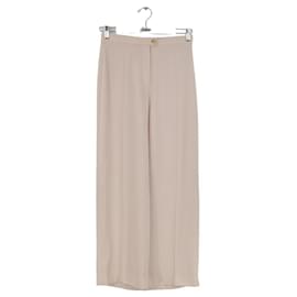 Hermès-Pantaloni a gamba larga beige-Beige