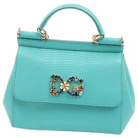 DOLCE & GABBANA Borse a mano Pelle Blu