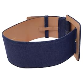 Autre Marque-Cintura Carolina Herrera in denim largo scuro blu-Blu