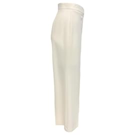 Autre Marque-Stella McCartney Pantalones anchos de lana color marfil-Crudo