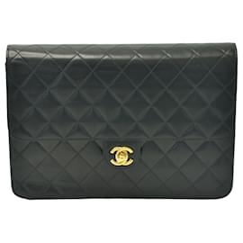 Chanel-Black Medium Classic Sinlge  Flap Bag-Black