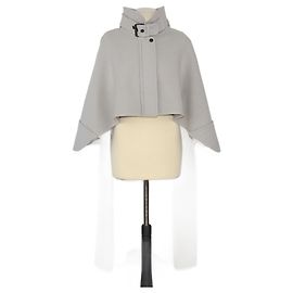 Chloé Chloe Gray Lead Cape Coat Other