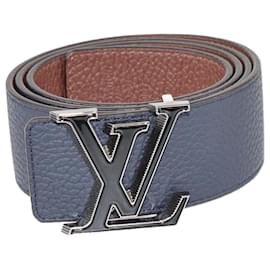 Louis Vuitton-Cinturón reversible Louis Vuitton negro Lv Tilt-Negro