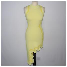 Autre Marque-PH5 Yellow Signature Wavy Plaid Dress-Yellow