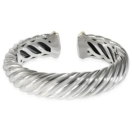 David Yurman-David Yurman Sculpted Cable Cuff in 18k yellow gold/sterling silver-Other