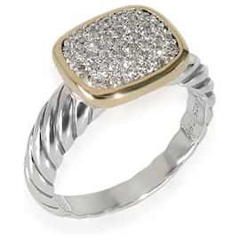 David Yurman-David Yurman Noblesse Ring in 18k yellow gold/sterling silver 0.5 ctw-Other