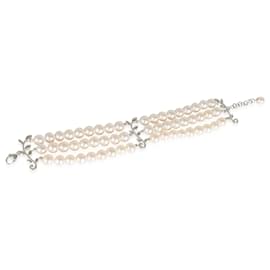 Tiffany & Co-TIFFANY & CO. Paloma Picasso Pearl Bracelet in  Sterling Silver-Other