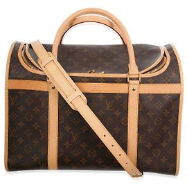Porta-cachorro Louis Vuitton Monogram Canvas 40 Marrom