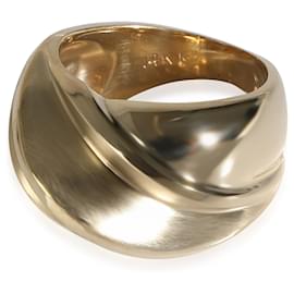 Autre Marque-Ring mit erhabenem Rand und gewelltem Detail in 14K Gelbgold-Andere