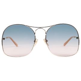 CHLOÉ Elys Squared Metal Sunglasses In Gold CH0164S 002 Golden