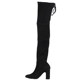 STUART WEITZMAN Vidaland Suede Over-The-Knee Boots in 39 eu Black